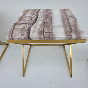 Square Nested Tables Marble Top