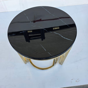 Round Nested Coffee Tables With Marble Top