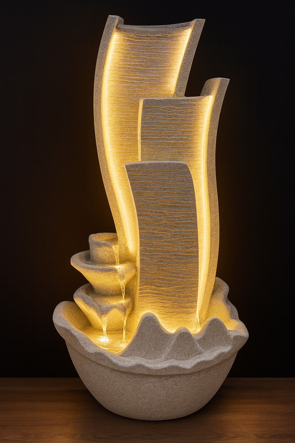 Aurora water fountain