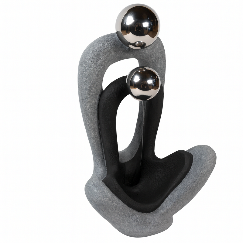 Meditating Couple Water Fountain