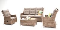 Swiss Wicker Lounge (Three Colors,4 pce and 6 pce versions)