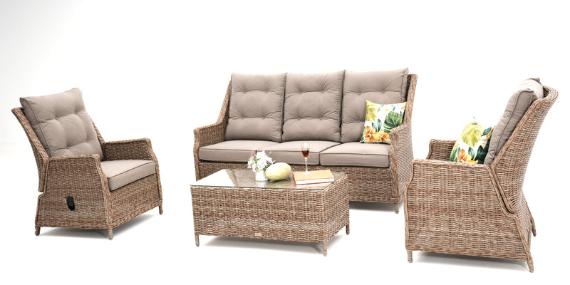 Swiss Wicker Lounge (Three Colors,4 pce and 6 pce versions)