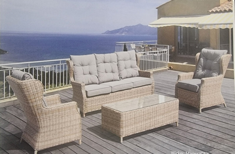 4PCE Buenos Aires Wicker Lounge Setting