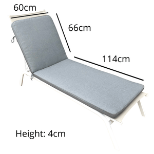 Navy Sunlounge Cushion - Cozy Indoor Outdoor Furniture 