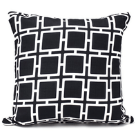 Outdoor Cushion Black 45x45cm - Cozy Indoor Outdoor Furniture 