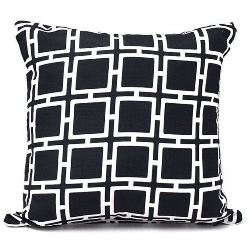 Outdoor Cushion Black 45x45cm - Cozy Indoor Outdoor Furniture 