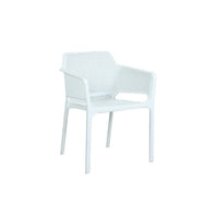 Lido Resin Cafe Chair - White - Cozy Indoor Outdoor Furniture 