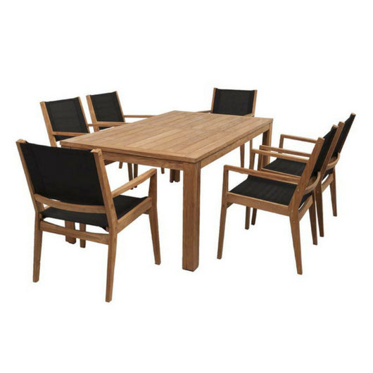 Belmont and Winton Sling Dining Setting - Cozy Indoor Outdoor Furniture 