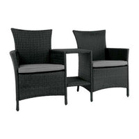 Ebony Jack and Jill Chair - Cozy Indoor Outdoor Furniture 