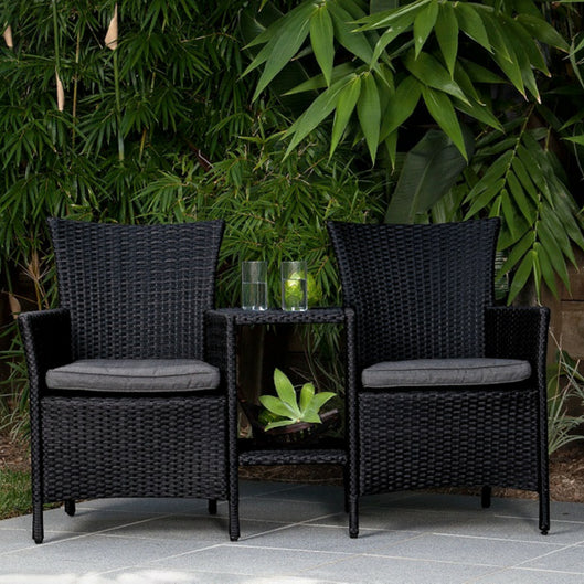 Ebony Jack and Jill Chair - Cozy Indoor Outdoor Furniture 