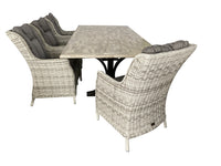 9PCE Pompeii & San Jose Dining Setting - Cozy Indoor Outdoor Furniture 