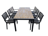 9PCE Mayfair Dining Setting - Cozy Indoor Outdoor Furniture 