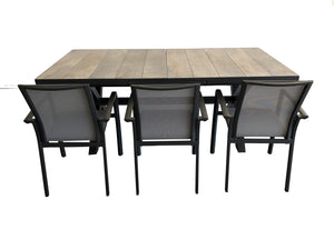 9PCE Roma Extension Dining Setting - Cozy Indoor Outdoor Furniture 