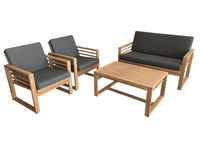 4PCE Daytona Lounge Setting - Cozy Indoor Outdoor Furniture 