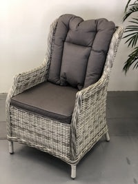 San Jose Wicker Dining Chair - Cozy Indoor Outdoor Furniture 