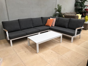 5PCE Lorne Corner Modular Setting - Cozy Indoor Outdoor Furniture 