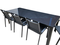 9PCE Sunrise and Pandora Dining Setting - Cozy Indoor Outdoor Furniture 