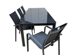9PCE Sunrise and Pandora Dining Setting - Cozy Indoor Outdoor Furniture 