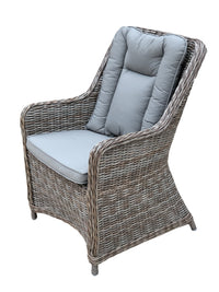 Bombay Wicker Dining Chair - Cozy Indoor Outdoor Furniture 