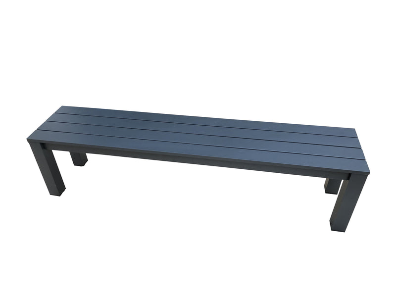 Mercury Aluminium Bench - Cozy Indoor Outdoor Furniture 