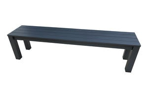 Mercury Aluminium Bench - Cozy Indoor Outdoor Furniture 