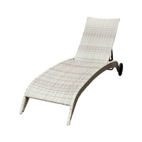 Mediterranean Wicker Sunlounger