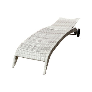 Mediterranean Wicker Sunlounger