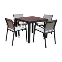 Matzo Dining Table and Roma sling chair