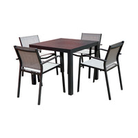 Matzo Dining Table and Roma sling chair