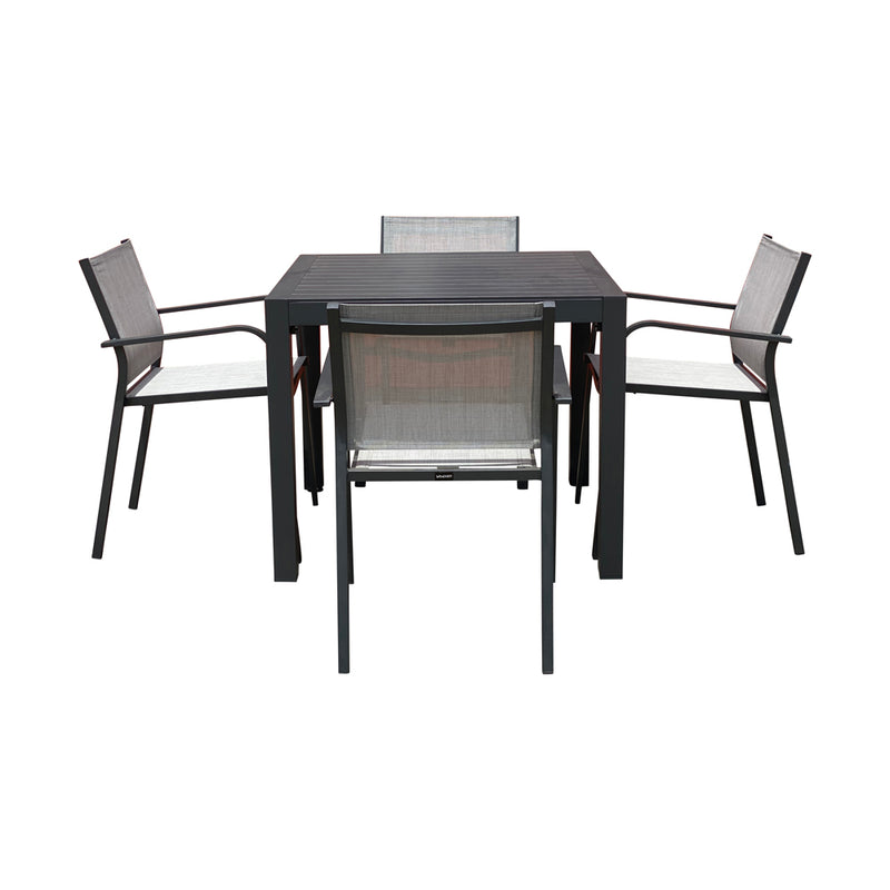 Matzo Dining Table and Roma sling chair