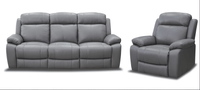 Sasha 3 Seater with Recliner Lounge Setting - Cozy Indoor Outdoor Furniture 