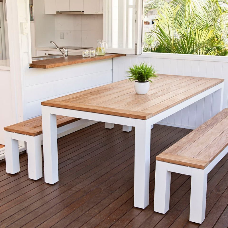 Indoor bench on sale dining table