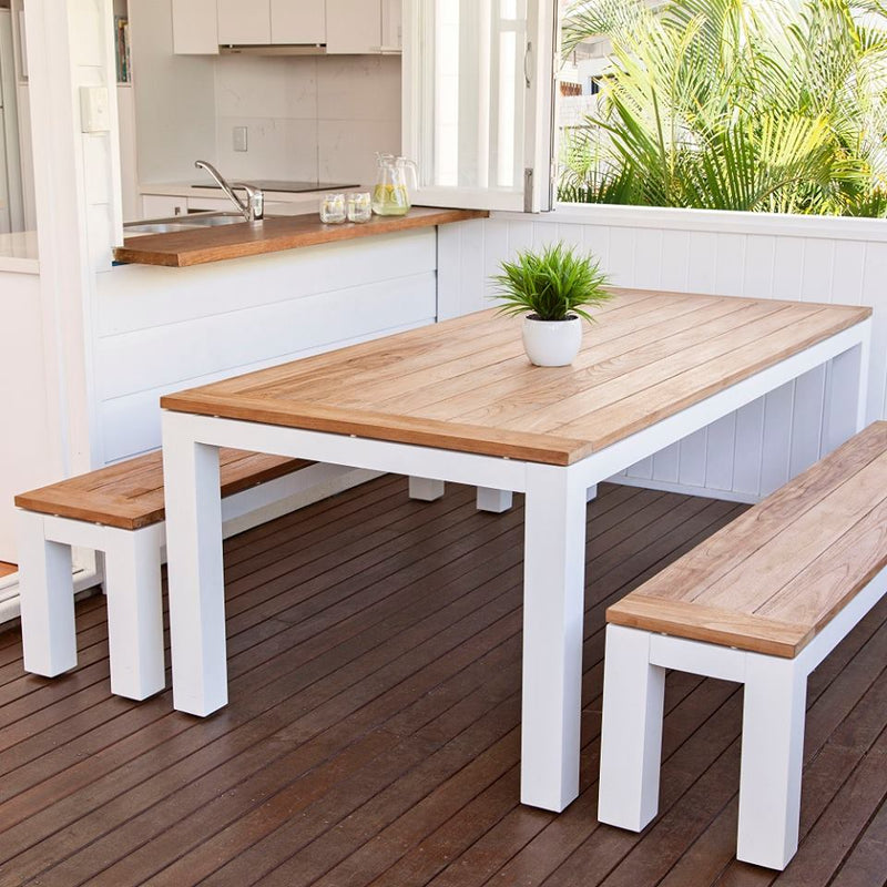 Sense Bench Dining Setting - Cozy Indoor Outdoor Furniture 