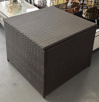 Moto Wicker Storage Box Black & Espresso wicker