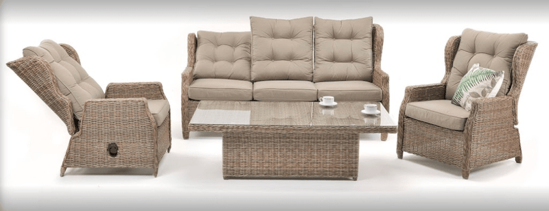 4PCE Buenos Aires Wicker Lounge Setting - Cozy Furniture