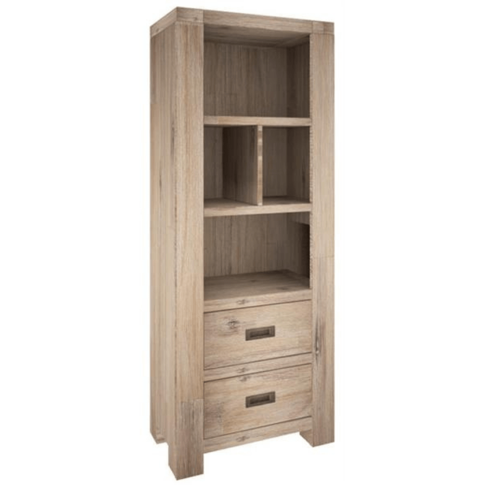 Oyster Bay Bookshelf 2 Drawer - Cozy Indoor Outdoor Furniture 