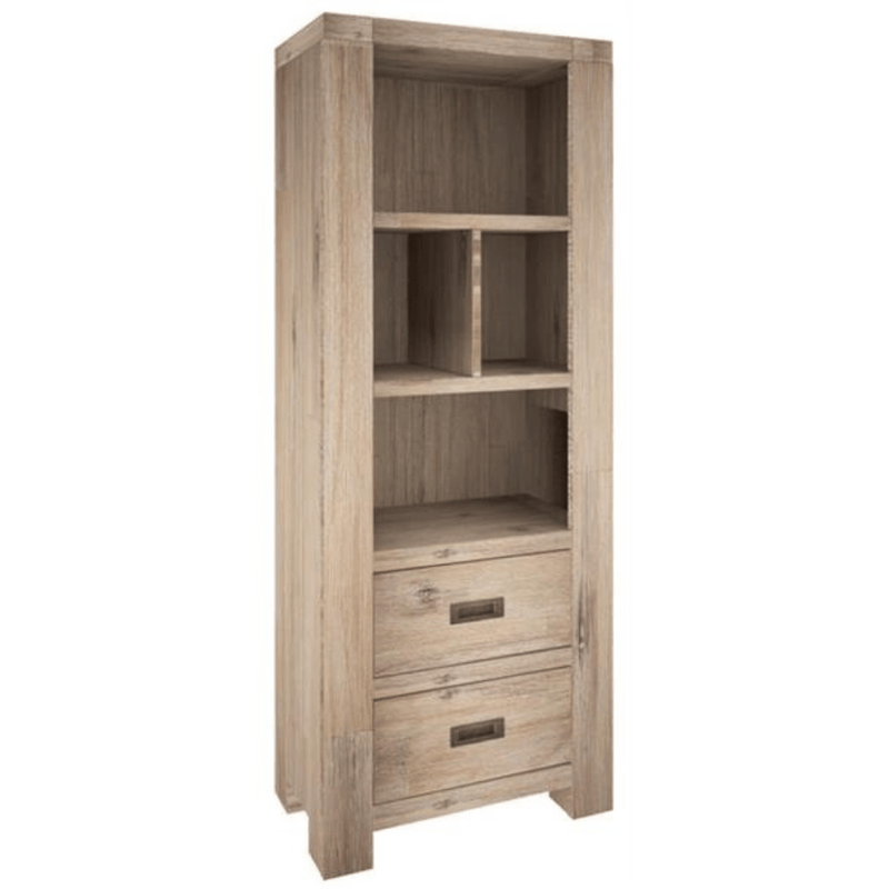 Oyster Bay Bookshelf 2 Drawer - Cozy Indoor Outdoor Furniture 