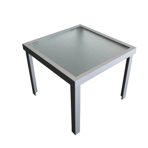 Bergen Coffee Table Silver 0.55m SQ - Cozy Indoor Outdoor Furniture 