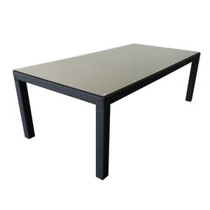 Stanley Wicker Dining Table - Cozy Indoor Outdoor Furniture 