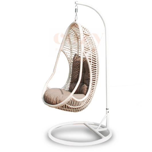 Beachwood Hanging Egg Basket - Cozy Indoor Outdoor Furniture 