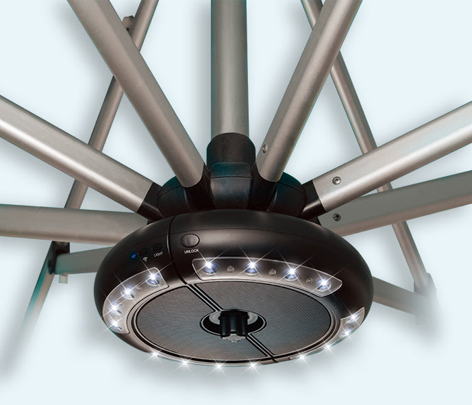Outdoor hanging light shop with bluetooth speaker