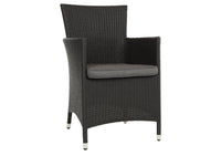 Chevron Wicker Dining Chair - Cozy Indoor Outdoor Furniture 