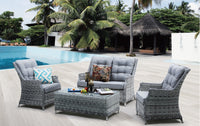 Swiss Wicker Lounge (Three Colors,4 pce and 6 pce versions)